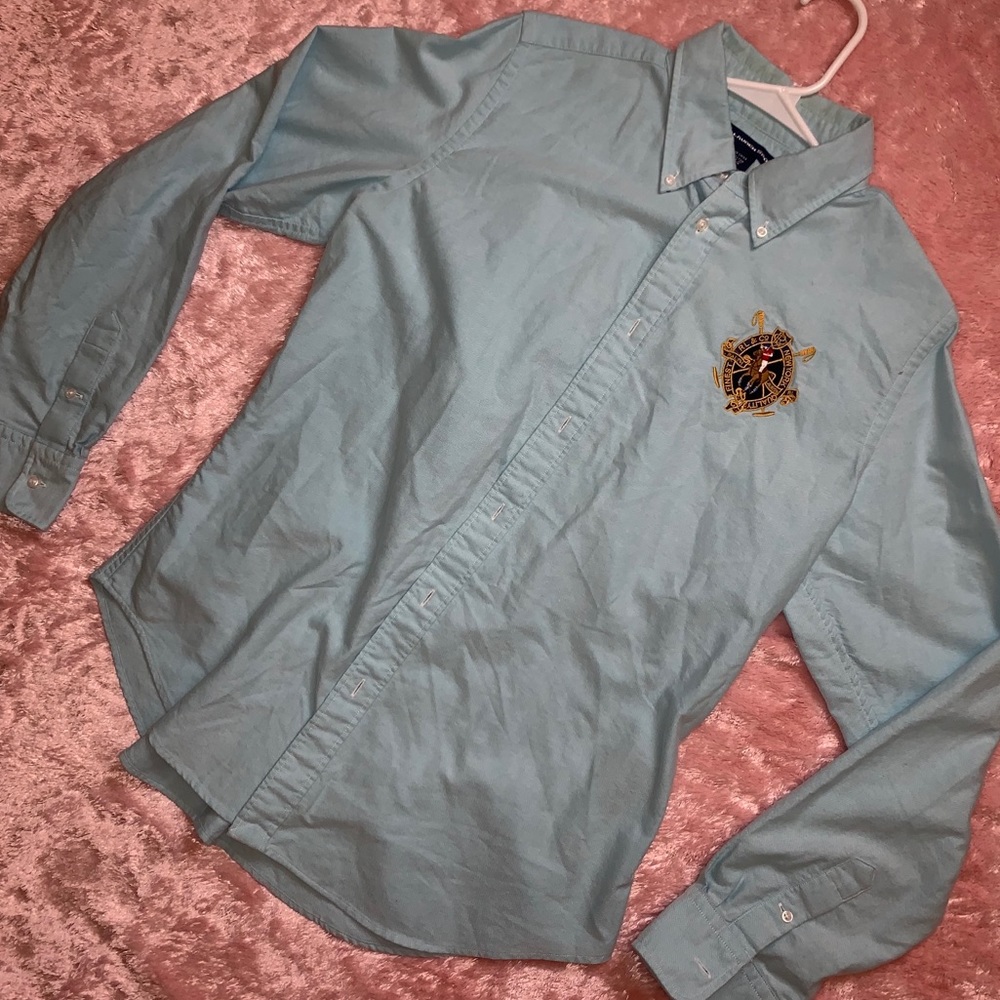 Blue Polo Button Down